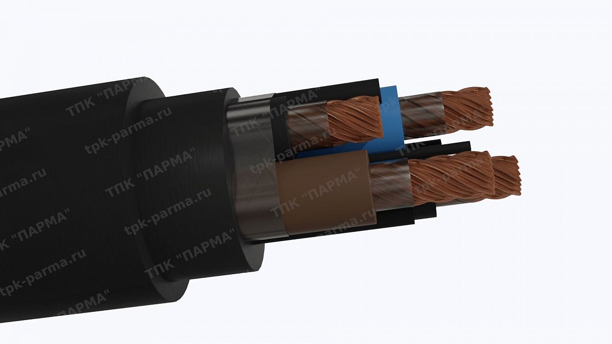 Фотография провода Кабель КПГУ 3х150+1х50