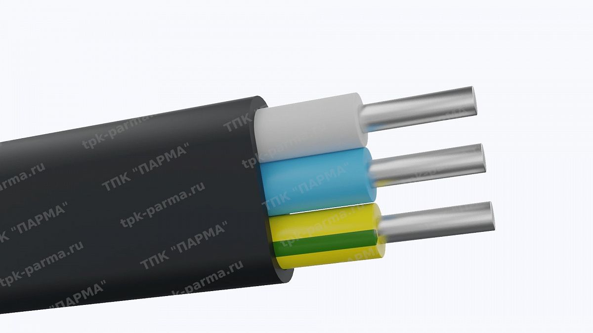 Фотография провода Кабель АВВГнг-LS-П 3х6